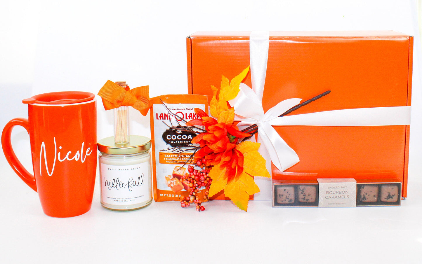 Personalized Self Care Gift Box - Orange