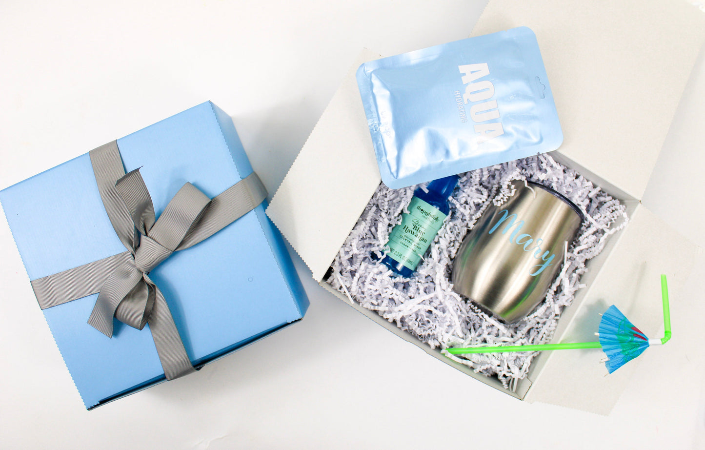 Personalized Self Care Gift Box - Blue